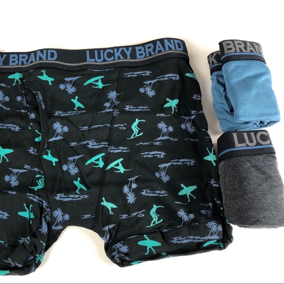Lucky Brand Boxer Briefs 6 prs NWT Logo Waistband - Picture 5 of 8